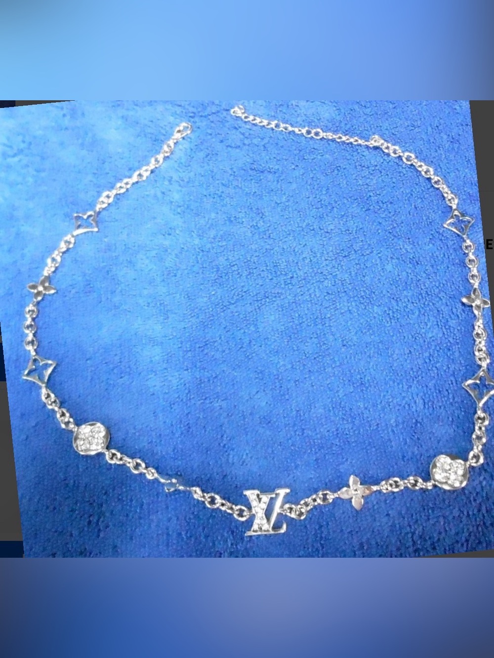 Luxury Silver-Tone Monogram Charm Necklace - Silvernew
